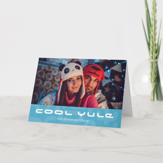 Cartes Pour Fêtes Annuelles Cool Yule moderne atomique MOD Noël (Devant)