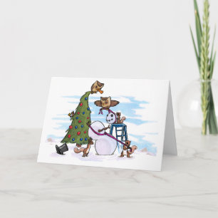 Cartes Pour Fêtes Annuelles Coopération au pays des merveilles d'hiver