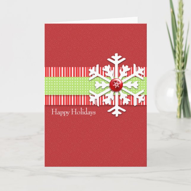 Cartes Pour Fêtes Annuelles Copo de Nieve (Devant)
