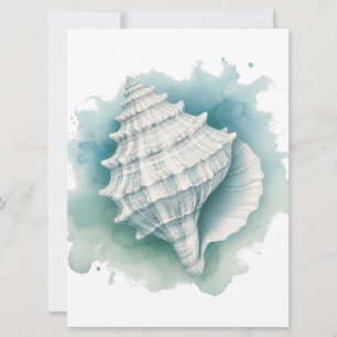 Cartes Pour Fêtes Annuelles Coquillage côtier/nautique