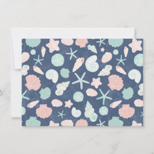 Cartes Pour Fêtes Annuelles Coquillages Côtiers Plage & Océan Design