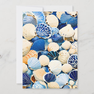 Cartes Pour Fêtes Annuelles Coquillages marins d'été