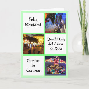 Cartes Pour Fêtes Annuelles Corazon de Que la luz del amor de Dios Ilumine TU