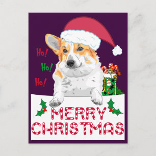Cartes Pour Fêtes Annuelles Corgi de Noël