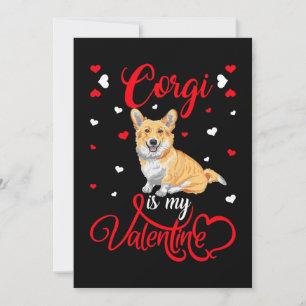 Cartes Pour Fêtes Annuelles Corgi est mon Saint-Valentin Corgi drôle de la Sai