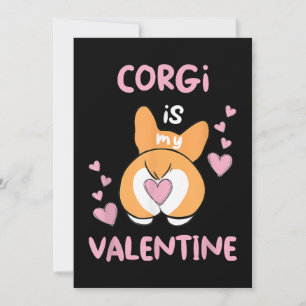 Cartes Pour Fêtes Annuelles Corgi est mon Valentin