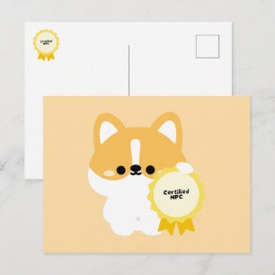 Cartes Pour Fêtes Annuelles Corgi PNJ certifié