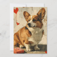 Corgi vintage pour la Saint-Valentin