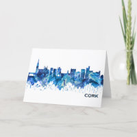 Cork Irlande Skyline Blue
