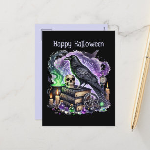 Cartes Pour Fêtes Annuelles Corneille personnalisable Halloween éffrayant
