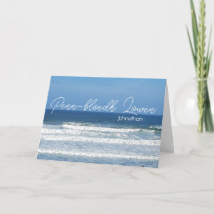 Cartes Pour Fêtes Annuelles Cornish mer heureux anniversaire Penn-bloedh Lowen