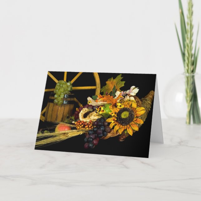 Cartes Pour Fêtes Annuelles Cornucopia (Devant)