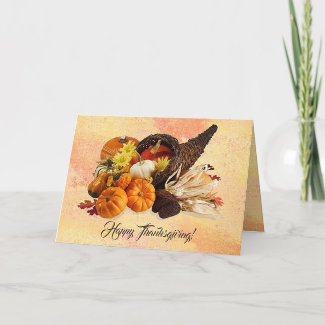 Cartes Pour Fêtes Annuelles Cornucopia 2 (Devant)
