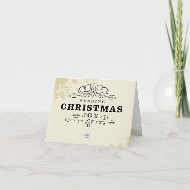 Cartes Pour Fêtes Annuelles CORPORATE BUSINESS sending christmas joy logo (Devant)