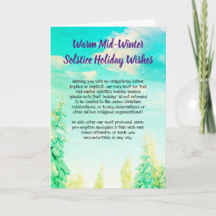 Cartes Pour Fêtes Annuelles Correction politique non offensive