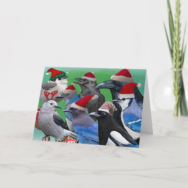 Cartes Pour Fêtes Annuelles Corvid Christmas (Devant)