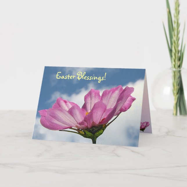 Cartes Pour Fêtes Annuelles Cosmos Pâques (Devant)