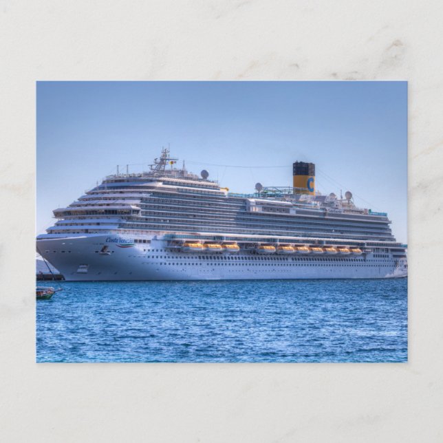 Cartes Pour Fêtes Annuelles Costa Venezia Cruise Liner (Devant)