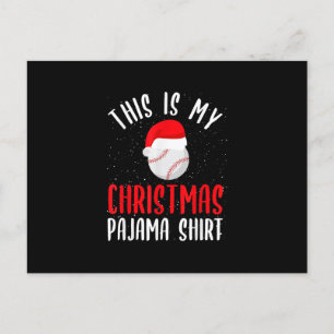 Cartes Pour Fêtes Annuelles Costume de Noël de baseball Hommes Femmes