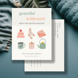 Cartes Pour Fêtes Annuelles Cosy Photo Winter Joyeuses Fêtes essentiels