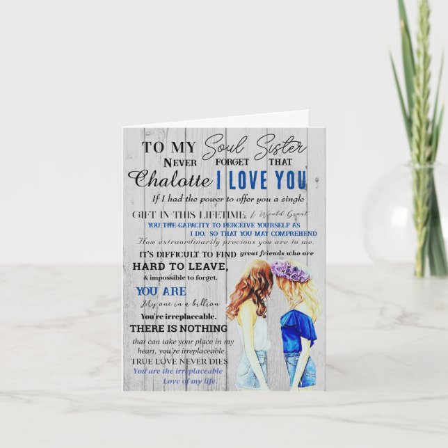 Cartes Pour Fêtes Annuelles Cotes d'ami personnalisées pour la définition d'âm (Devant)