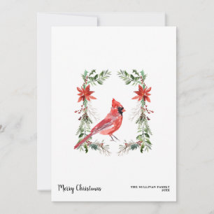 Cartes Pour Fêtes Annuelles Cottage Cardinal Shabby Aquarelle Noël
