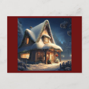 Cartes Pour Fêtes Annuelles Cottage de Noël 6