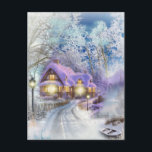 Cartes Pour Fêtes Annuelles Cottage de Winters<br><div class="desc">Cottage de Winters</div>