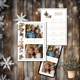 Cartes Pour Fêtes Annuelles Cottage Hygge Deux Calendrier Photo Noël