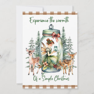 Cartes Pour Fêtes Annuelles Cottagecore Noël Chaleur Appartement de vacances C