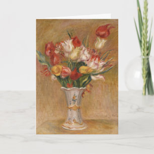 Cartes Pour Fêtes Annuelles Cottagecore Renoir Floral Vintage Art Tulipe
