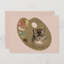 Cottagecore victorien vintage Artiste de chat de N