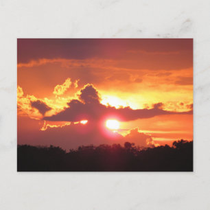 Cartes Pour Fêtes Annuelles Coucher de soleil sur St. Augustine, Floride