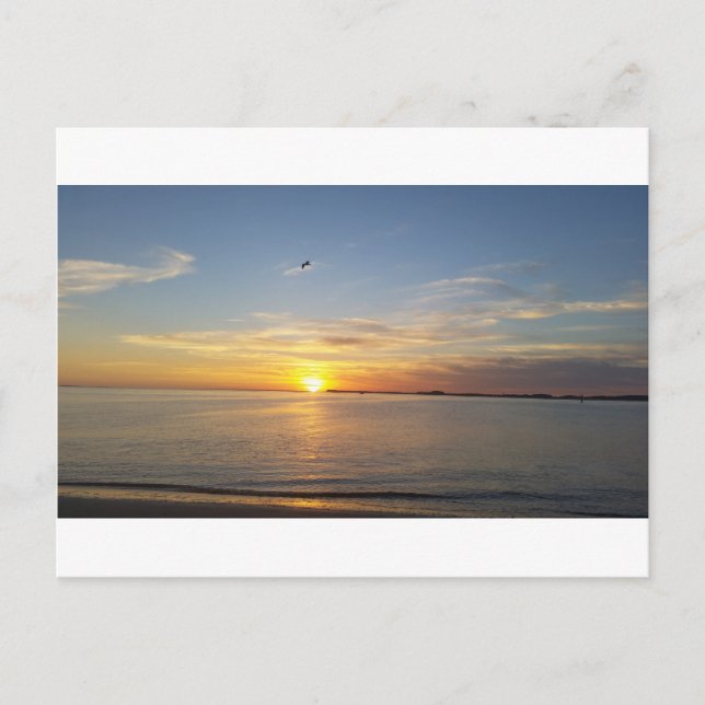 Cartes Pour Fêtes Annuelles Coucher du soleil sur l'action de grâces (Devant)