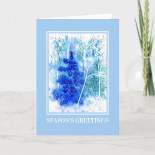 Cartes Pour Fêtes Annuelles Couleur d'hiver personnalisée