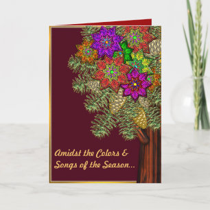 Cartes Pour Fêtes Annuelles Couleurs de la saison