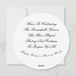 Cartes Pour Fêtes Annuelles Count Her In : Women's History Appartement Holiday