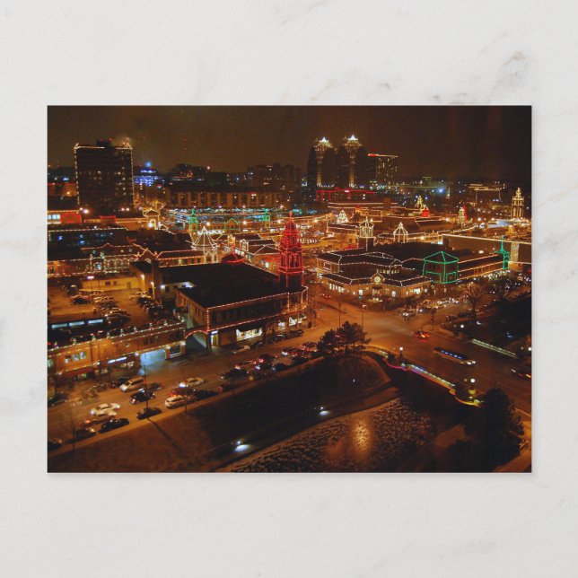 Cartes Pour Fêtes Annuelles Country Club Plaza, Kansas City, Lumières de vacan (Devant)