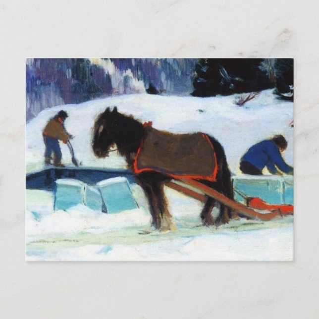 Cartes Pour Fêtes Annuelles Coupe de glace, Clarence Gagnon (Devant)