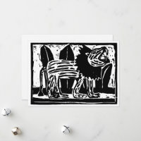 Coupe Lino Lion noir et blanc