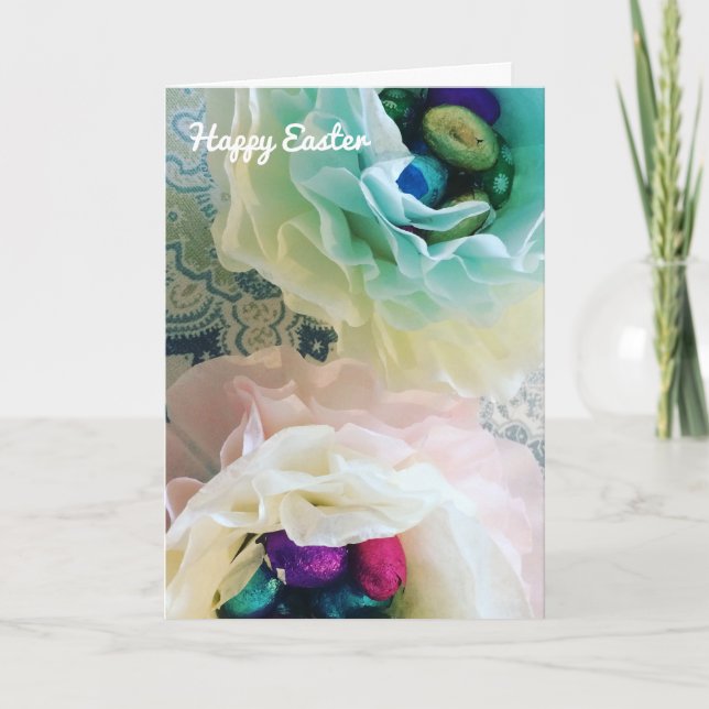 Cartes Pour Fêtes Annuelles Coupelles de Pâques à fronces (Devant)