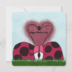 Cartes Pour Fêtes Annuelles Couple de Ladybug mignon
