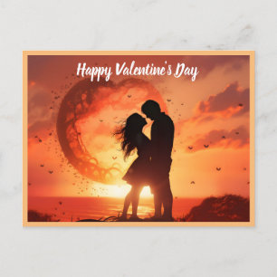 Cartes Pour Fêtes Annuelles Couple Heureuse Sainte-Valentin