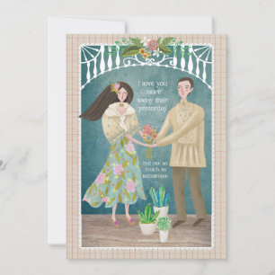 Cartes Pour Fêtes Annuelles Couple philippin