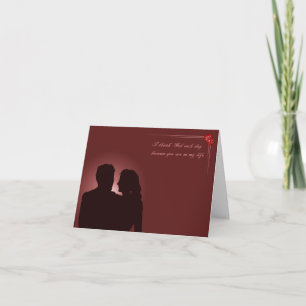 Cartes Pour Fêtes Annuelles Couples dans l'amour. Merlot