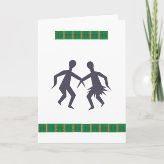 Cartes Pour Fêtes Annuelles Couples de danse d'Afrique