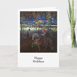 Cartes Pour Fêtes Annuelles Couples d'équitation, Wassily Kandinsky 1907