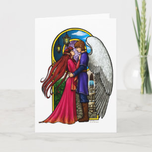 Cartes Pour Fêtes Annuelles Couples d'imaginaire
