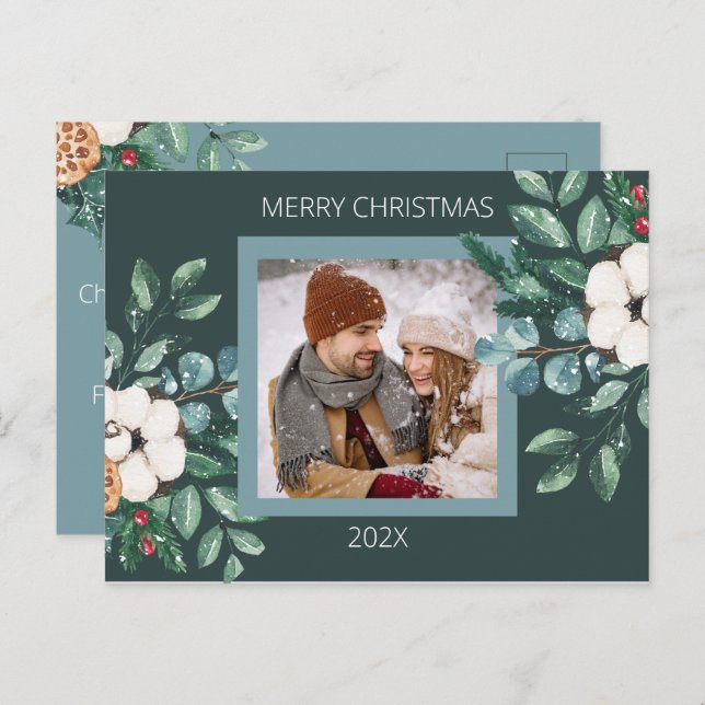 Cartes Pour Fêtes Annuelles Couples sur mesure (Devant / Derrière)