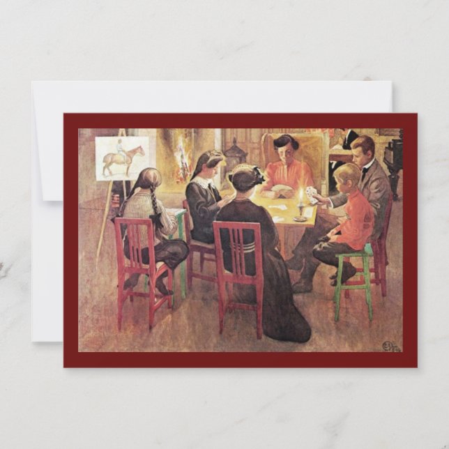 Cartes Pour Fêtes Annuelles Coupure 1909 de Noël (Devant)